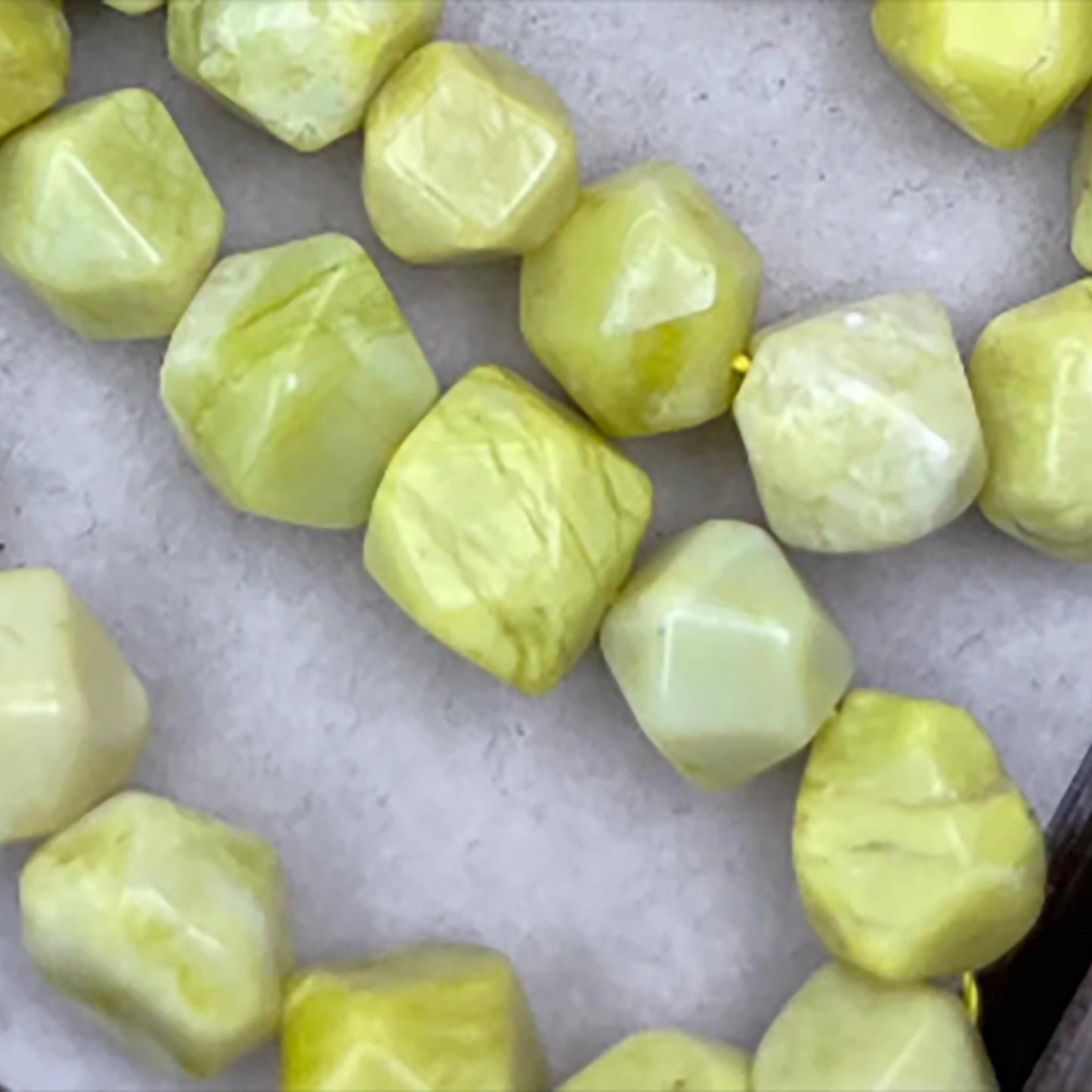 Fresh Lemon Jade Octagon Faceted Beads 10mm · Hand-Polished High Transparency | Natural Yellow Gemstone Strand for DIY Bracelets, Necklaces & Earrings