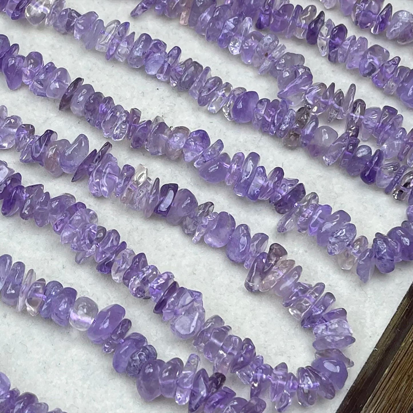 Natürliche Ametrin-Splitterperlen 10 mm | Mittlerer Bohrstrang 38 cm | Zweifarbiger Amethyst-Citrin-Glanz | DIY-Armbänder, Halsketten und Ohrringe