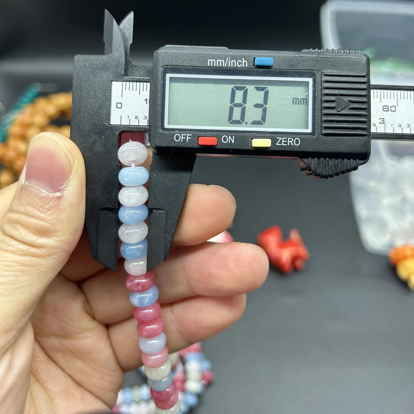 Bunte Rondelle Perlen für Schmuckherstellung, gefärbte Quarz Heishi Scheibenperlen, Pastell Mix für Armbänder & DIY Designs