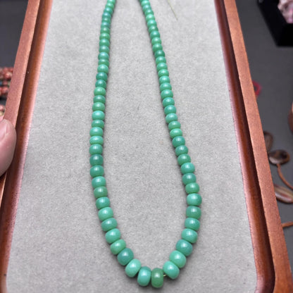 Natürliche grüne Chrysopras Rondelle Perlen, glatte Rad Spacer Edelsteinperlen Strang für DIY Schmuckherstellung Halskette Armband