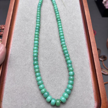 Natürliche grüne Chrysopras Rondelle Perlen, glatte Rad Spacer Edelsteinperlen Strang für DIY Schmuckherstellung Halskette Armband