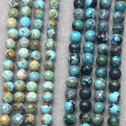 Natürliche Türkis Perlen für DIY Schmuck, Gemischte Formen, Polierte Edelsteine für Armbänder, Halsketten und Ohrringe – Strang ca. 38cm