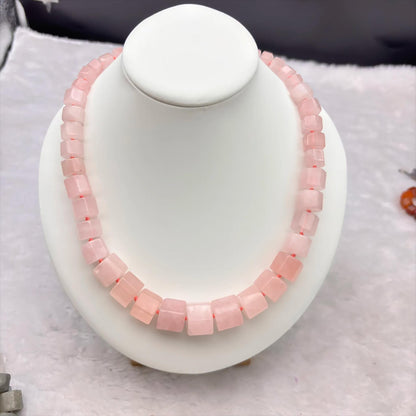 Natürliche Edelstein Würfelperlen für DIY Schmuck –Sechsseitig geschliffene Perlenstränge in bunten Farben, ideal für Halsketten & Armbänder