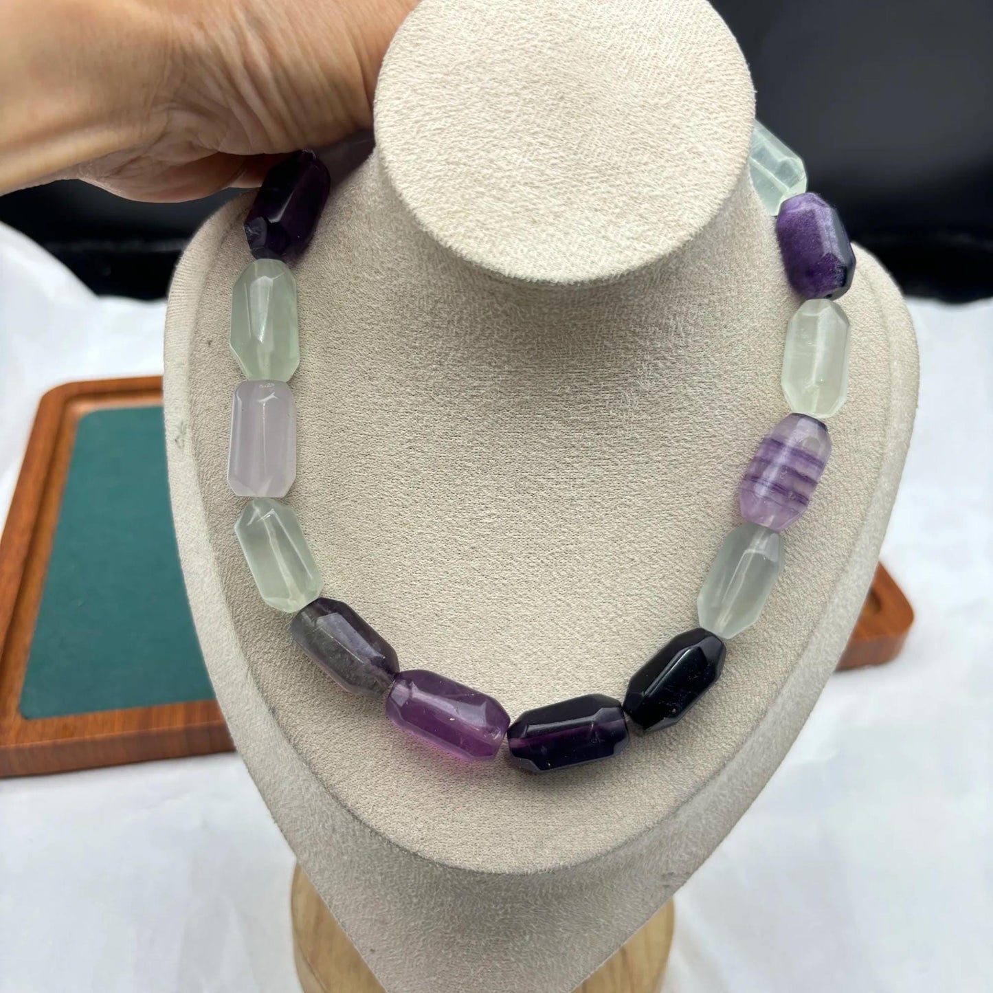 Natürliche gemischte Edelstein Röhrenperlen, polierte Kristall Nuggets für DIY Schmuckherstellung, bunte Heilsteine Strang 38cm gebohrt