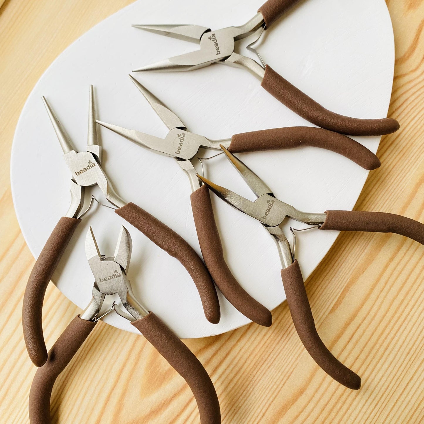 Schmuckzange Set für DIY Schmuckherstellung aus Edelstahl, präzises Bastelwerkzeug für Armband, Ohrringe, Geschenk für Bastler