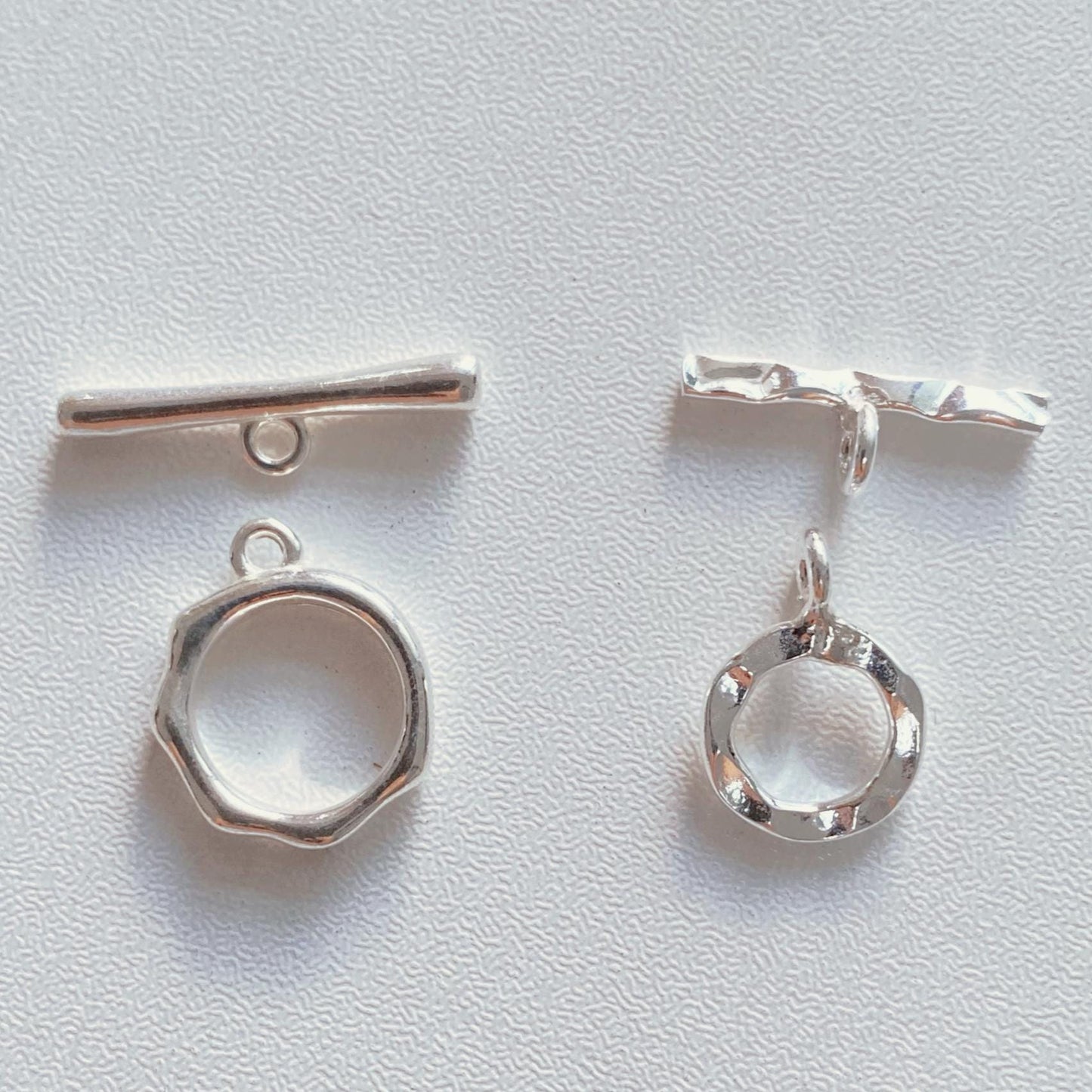 S925 Silber Knebelverschluss Set, Schmuckverschluss für DIY Schmuckherstellung, Armband und Halskette Zubehör, Geschenk für Bastler