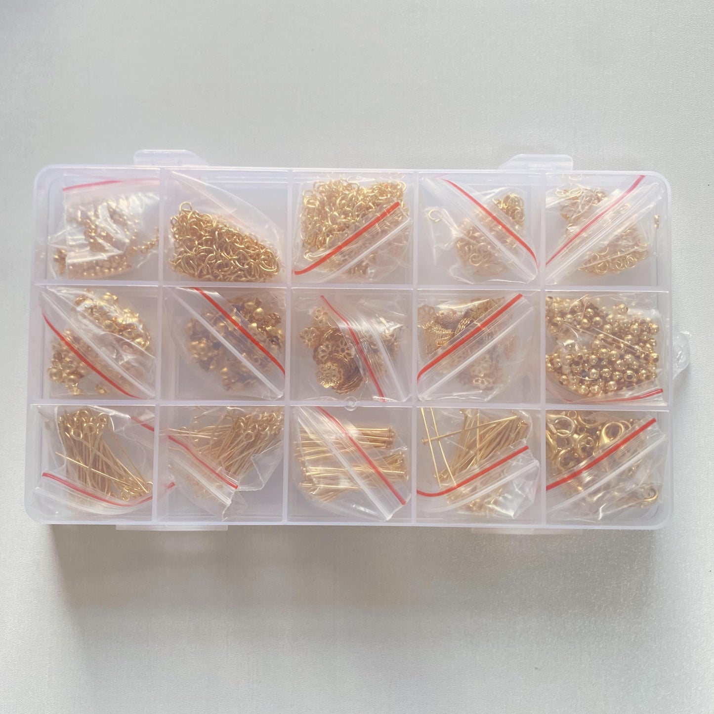 DIY Schmuckzubehör Set mit Metallteilen, Schmuckherstellung Bastelset für Armband Halskette Ohrringe, Geschenk für Anfänger Bastler