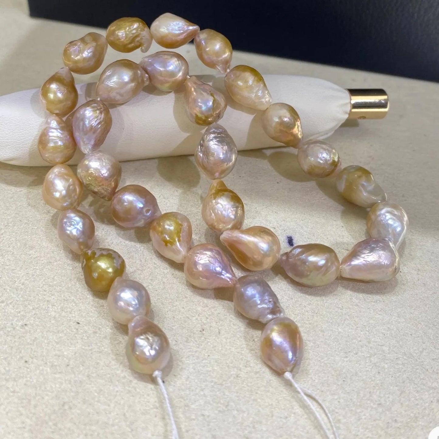 Natürliche barocke Süßwasserperlen, unregelmäßige Nugget Perlenstränge, DIY Schmuckherstellung, multicolor Perlen, große Beads, Boho Design