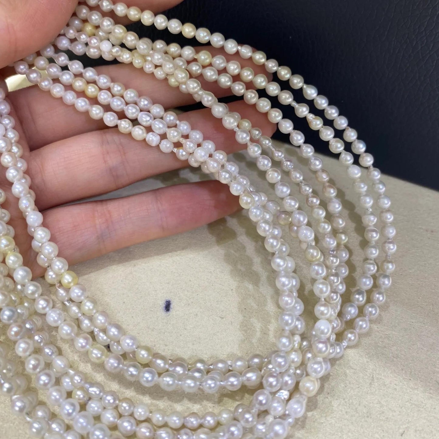 Handgefertigte Perlen aus natürlichen weißen Süßwasserperlen, lose unregelmäßige Barockperlen für DIY Schmuck, Halsketten und Armbänder