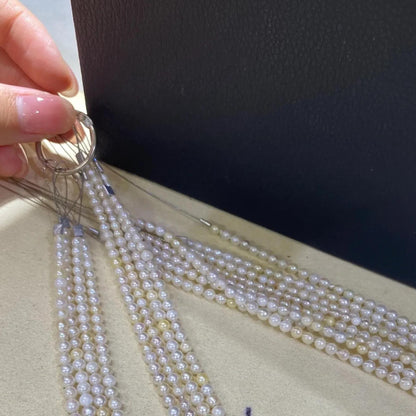 Handgefertigte Perlen aus natürlichen weißen Süßwasserperlen, lose unregelmäßige Barockperlen für DIY Schmuck, Halsketten und Armbänder