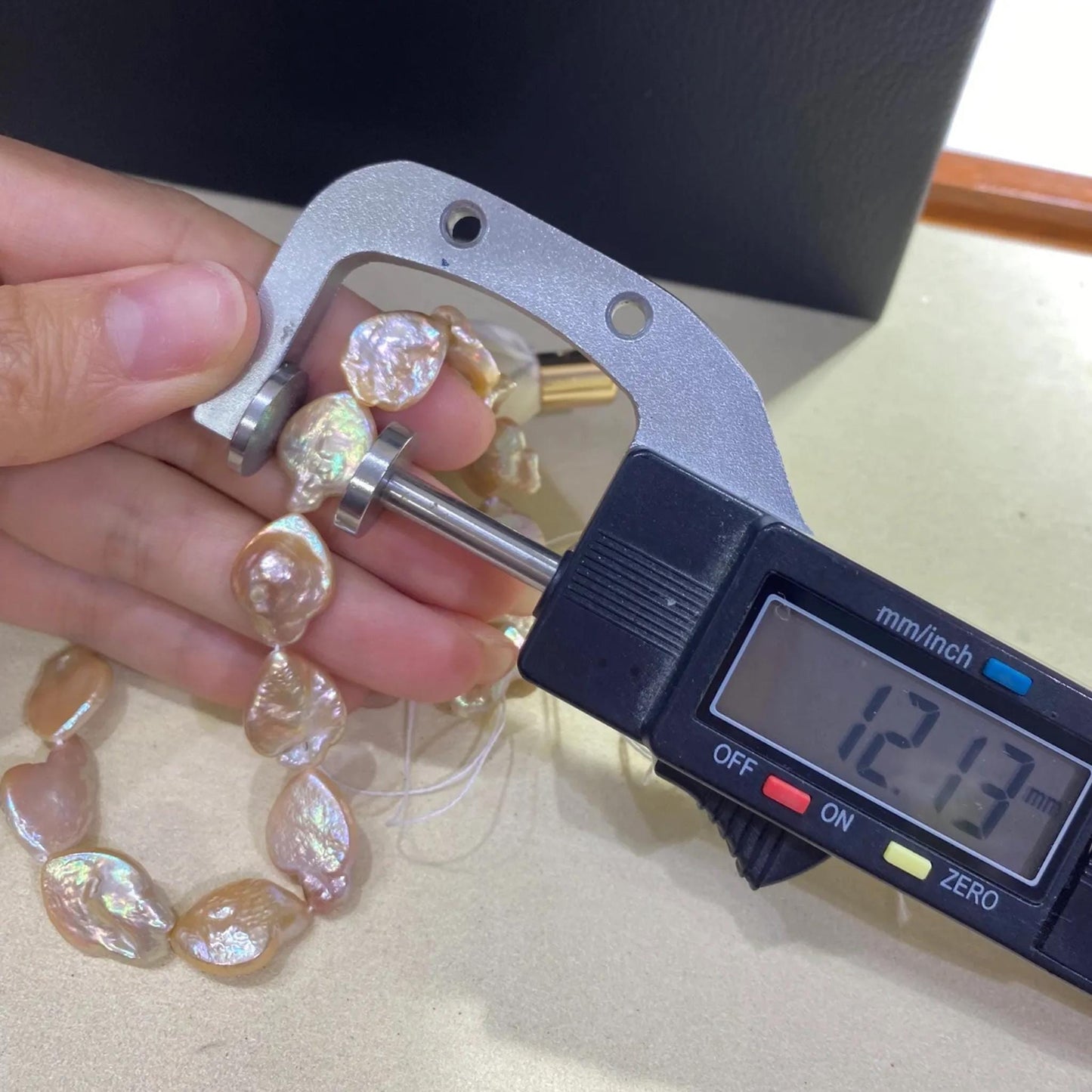 Handgemachte Irreguläre Pfirsich-Pink Süßwasserperlen Strang, Unregelmäßige Natürliche Perlen für Schmuckherstellung, Chunky Nugget Beads