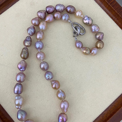 Handgemachte Irreguläre Rosa Süßwasserperlen Strang, Natürliche Barockperlen für Schmuckherstellung, DIY Armband Halskette Ohrringe, 44.5cm