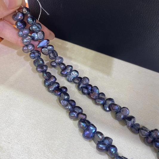 Handgemachte Irreguläre Lila Süßwasserperlen Strang, Natürliche Barockperlen für Schmuckherstellung, DIY Armband Halskette Ohrringe