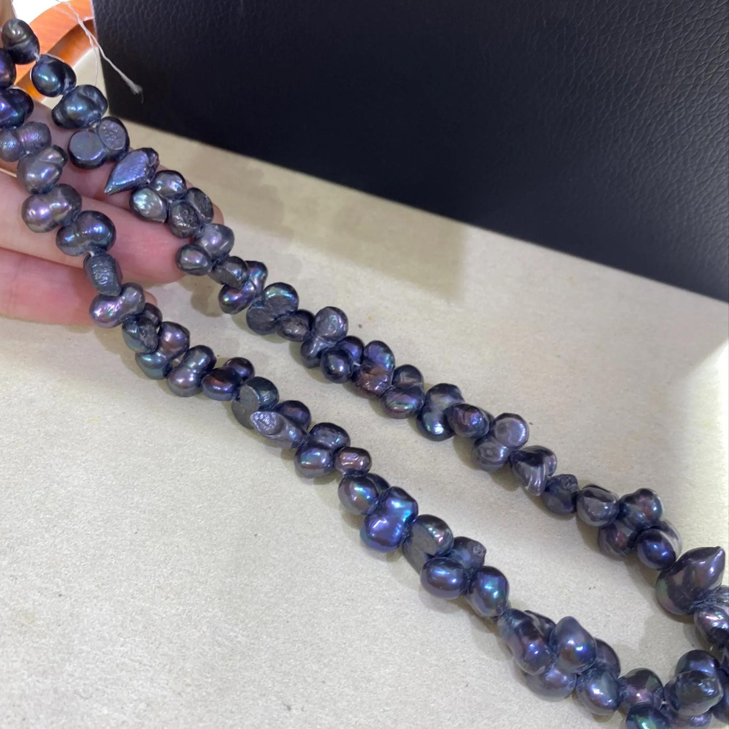 Handgemachte Irreguläre Lila Süßwasserperlen Strang, Natürliche Barockperlen für Schmuckherstellung, DIY Armband Halskette Ohrringe