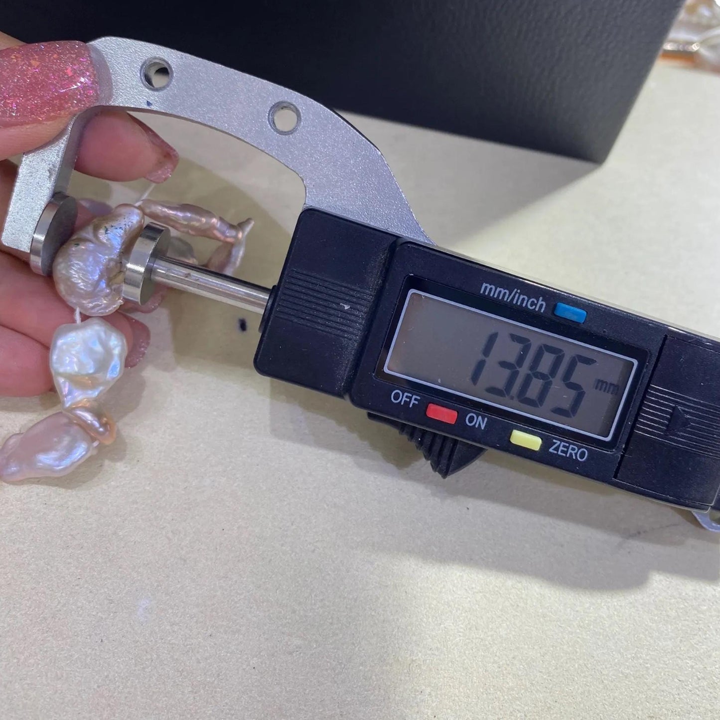 Große barocke Süßwasserperlen in Lavendel, Chunky Nugget-Perlen ca. 13mm, DIY Schmuckherstellung, Boho Bastelperlen 1 Strang