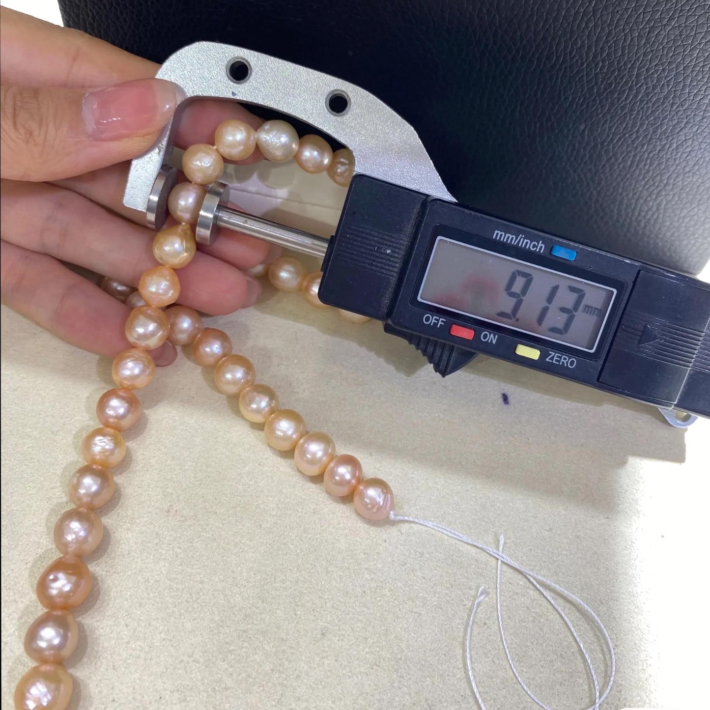 Peach Süßwasserperlen Strang, Barock Perlen für Schmuckherstellung, Natürliche Orange Perlen lose DIY Schmuck Perlenmaterial