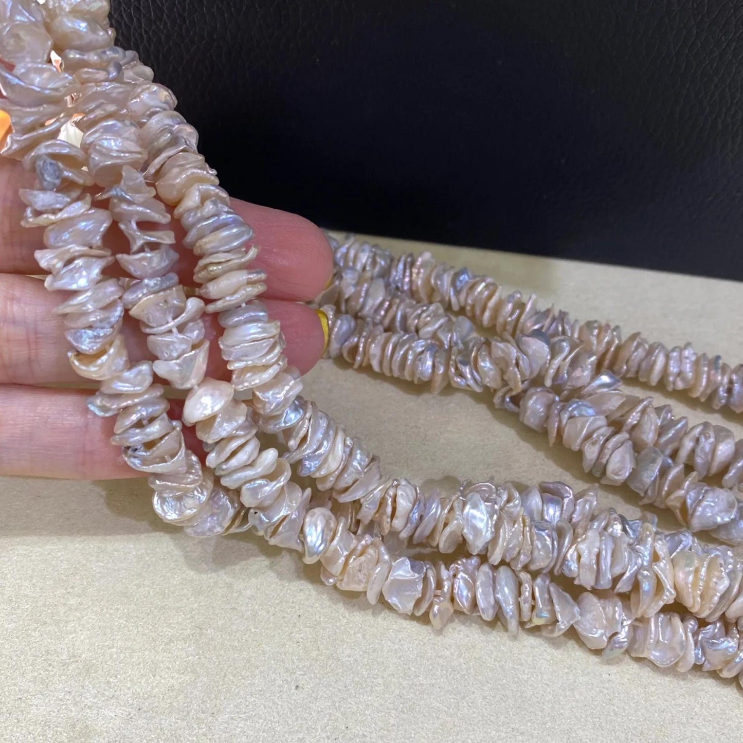 Natürliche barocke Süßwasserperlen DIY Schmuckperlen handgemacht für Armband Halskette Ohrringe Petal Form Perlen Chunky Nugget
