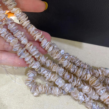 Natürliche barocke Süßwasserperlen DIY Schmuckperlen handgemacht für Armband Halskette Ohrringe Petal Form Perlen Chunky Nugget