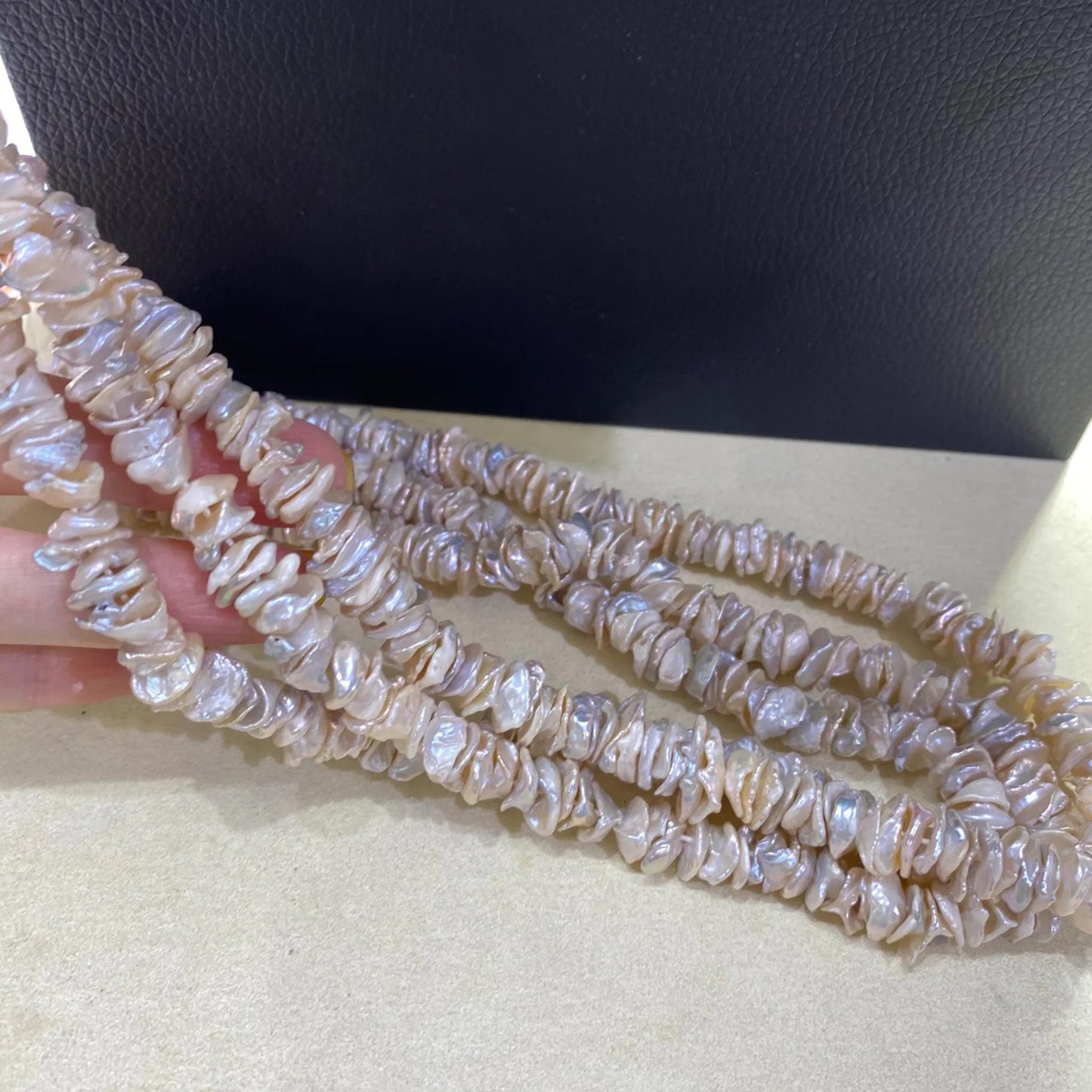 Natürliche barocke Süßwasserperlen DIY Schmuckperlen handgemacht für Armband Halskette Ohrringe Petal Form Perlen Chunky Nugget