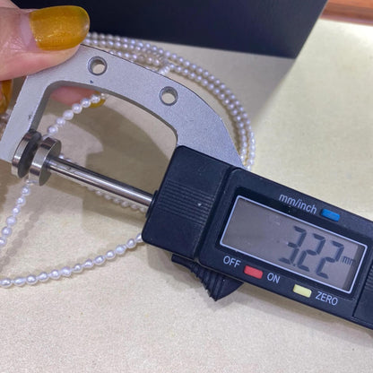 Natürliche weiße Süßwasserperlen Strang, kleine runde Perlen für DIY Schmuckherstellung, zarte Perlenkette, Mini Beads Handmade