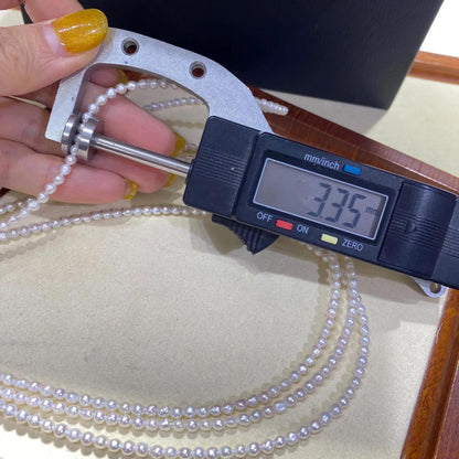 Natürliche Süßwasserperlen – Kleine unregelmäßige Nugget-Perlen in Weiß, für DIY-Schmuck, Ketten & Armbänder, ca. 3,3mm