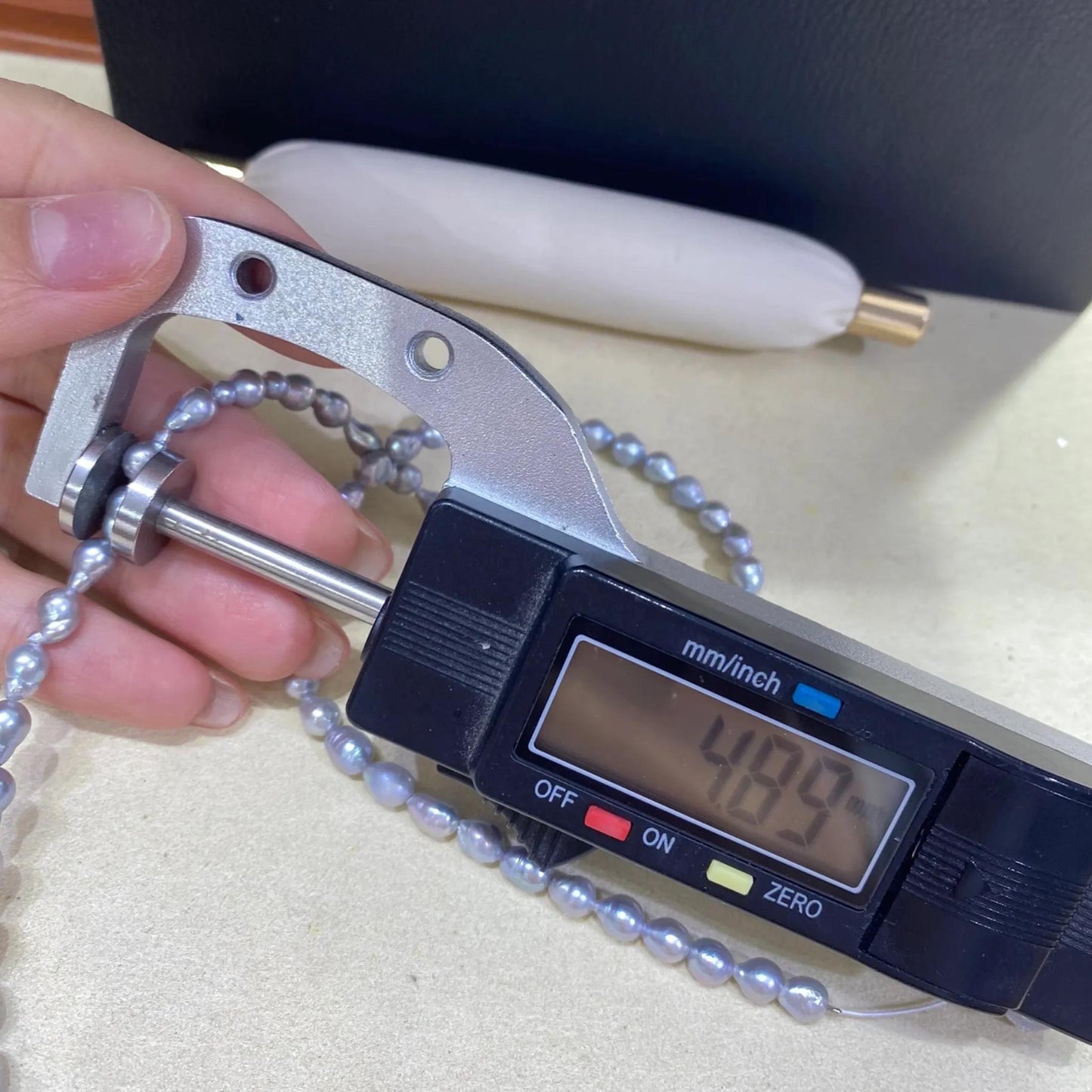 Graue barocke Süßwasserperlen für Schmuckherstellung, unregelmäßige Perlenstränge für DIY-Armband, Halskette oder Boho-Designs