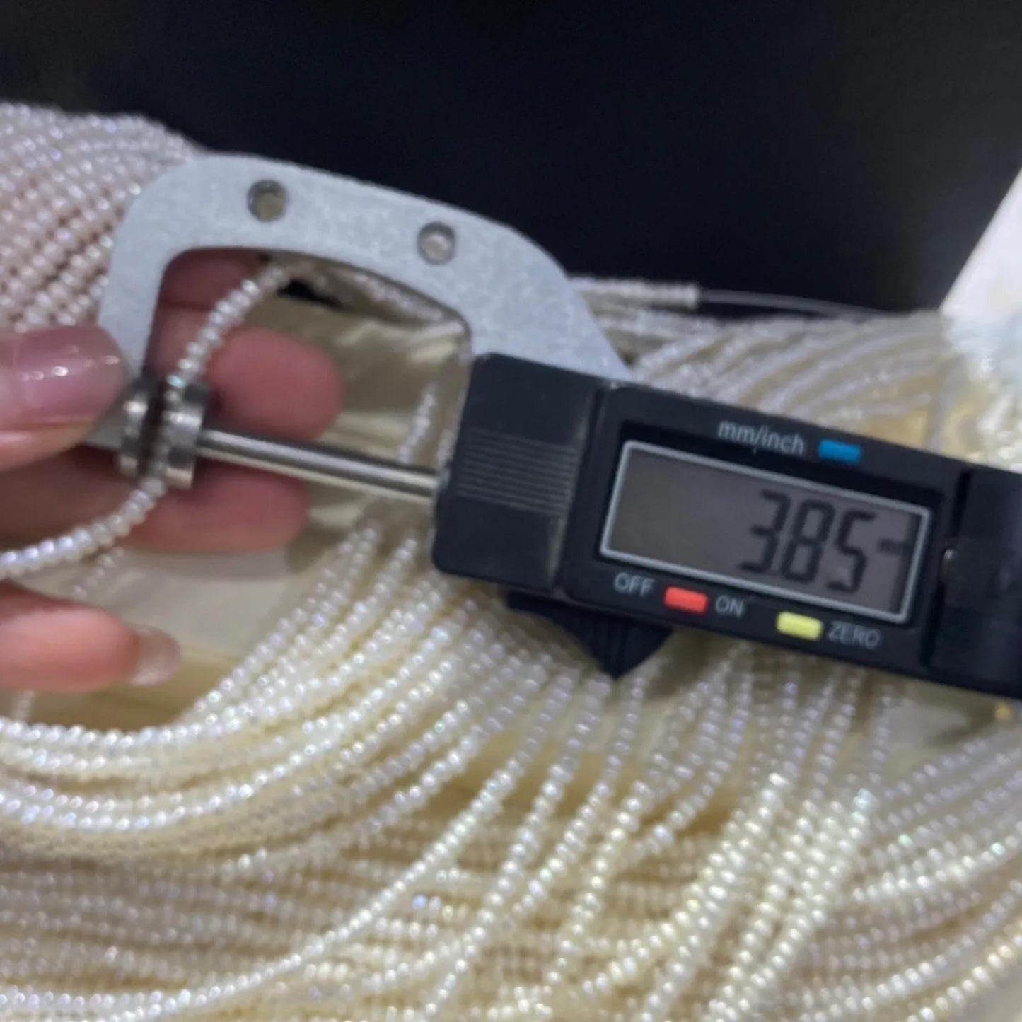 Natürliche Süßwasserperlen Weiß auf Strang, Kleine Reiskorn Perlen gebohrt für Schmuckherstellung, Oval Beads DIY Bastelperlen