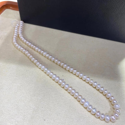 Natürliche Süßwasserperlen Reisform Weiß Ovalperlen für Schmuckherstellung, DIY Halsketten Armbänder Ohrringe, klassische Eleganz