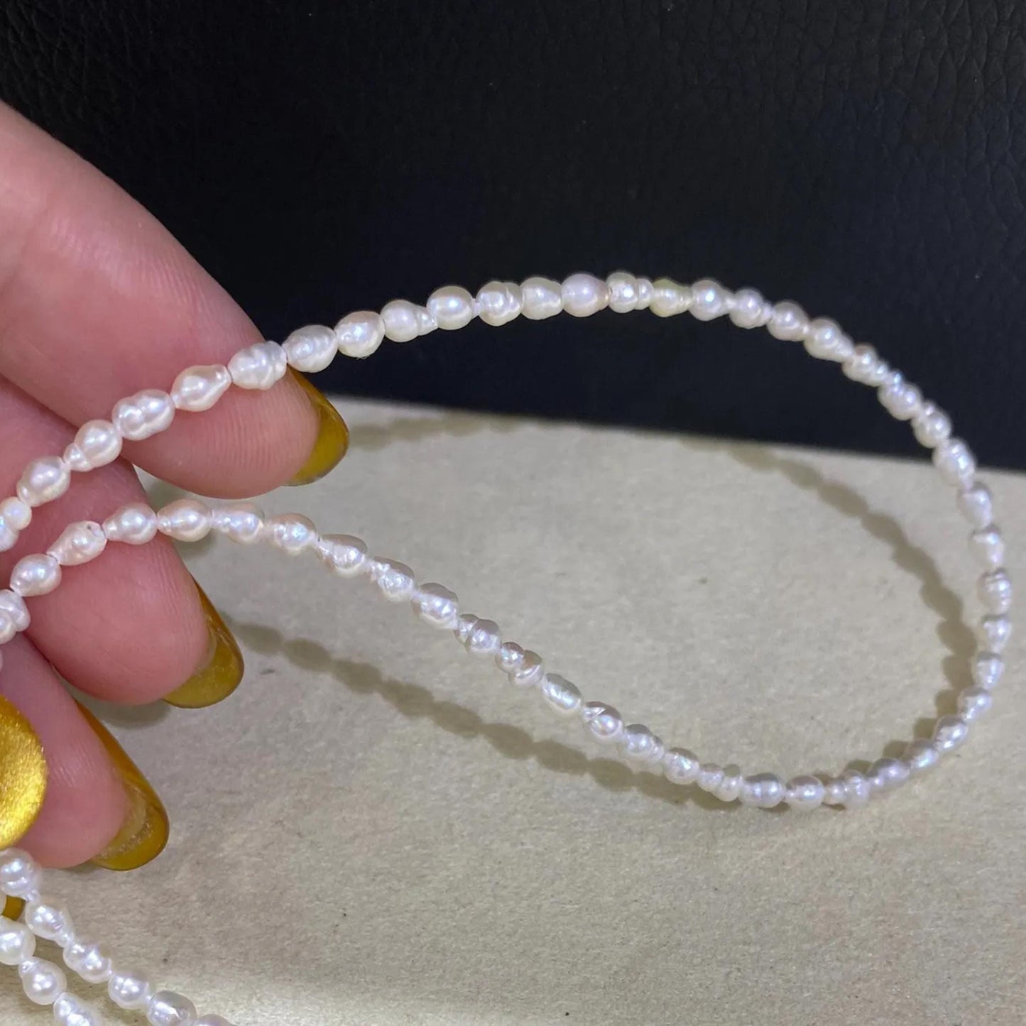 Natural Irregular Baroque Freshwater Pearl Beads Strand for Jewelry Making DIY, Small White Pearls for Necklace Bracelet, Tiny Nugget Beads