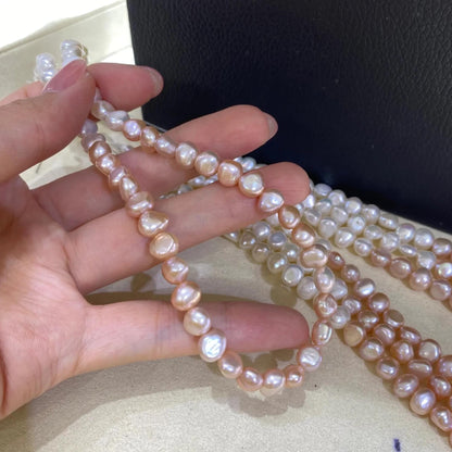 Natural Gradient Baroque Freshwater Pearl Strand for Jewelry Making, Irregular Large Nugget Beads for Necklace Bracelet DIY Design
