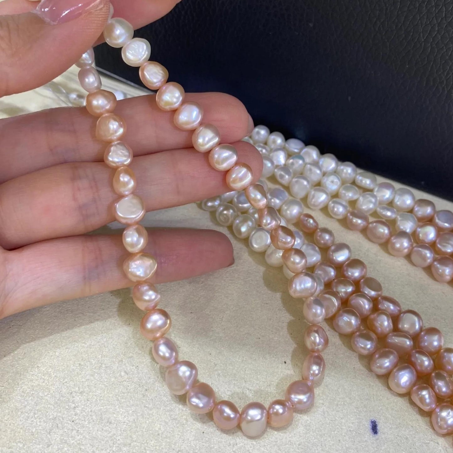 Natural Gradient Baroque Freshwater Pearl Strand for Jewelry Making, Irregular Large Nugget Beads for Necklace Bracelet DIY Design