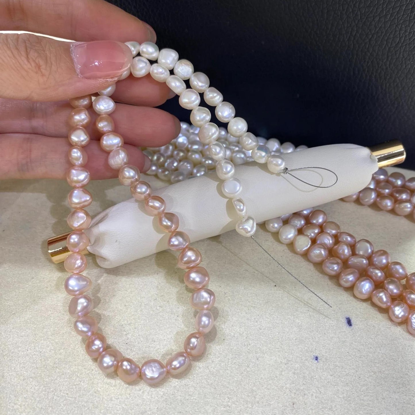 Natural Gradient Baroque Freshwater Pearl Strand for Jewelry Making, Irregular Large Nugget Beads for Necklace Bracelet DIY Design