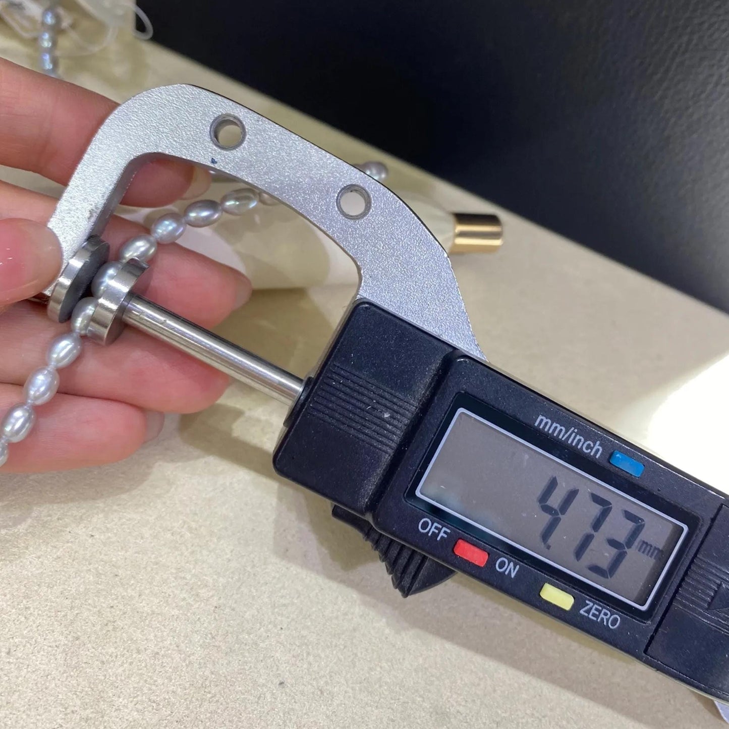 Graue Süßwasserperlen für Schmuckherstellung, Reisförmige Perlen mit Glanz, DIY Bastelperlen für Kette Armband Ohrringe