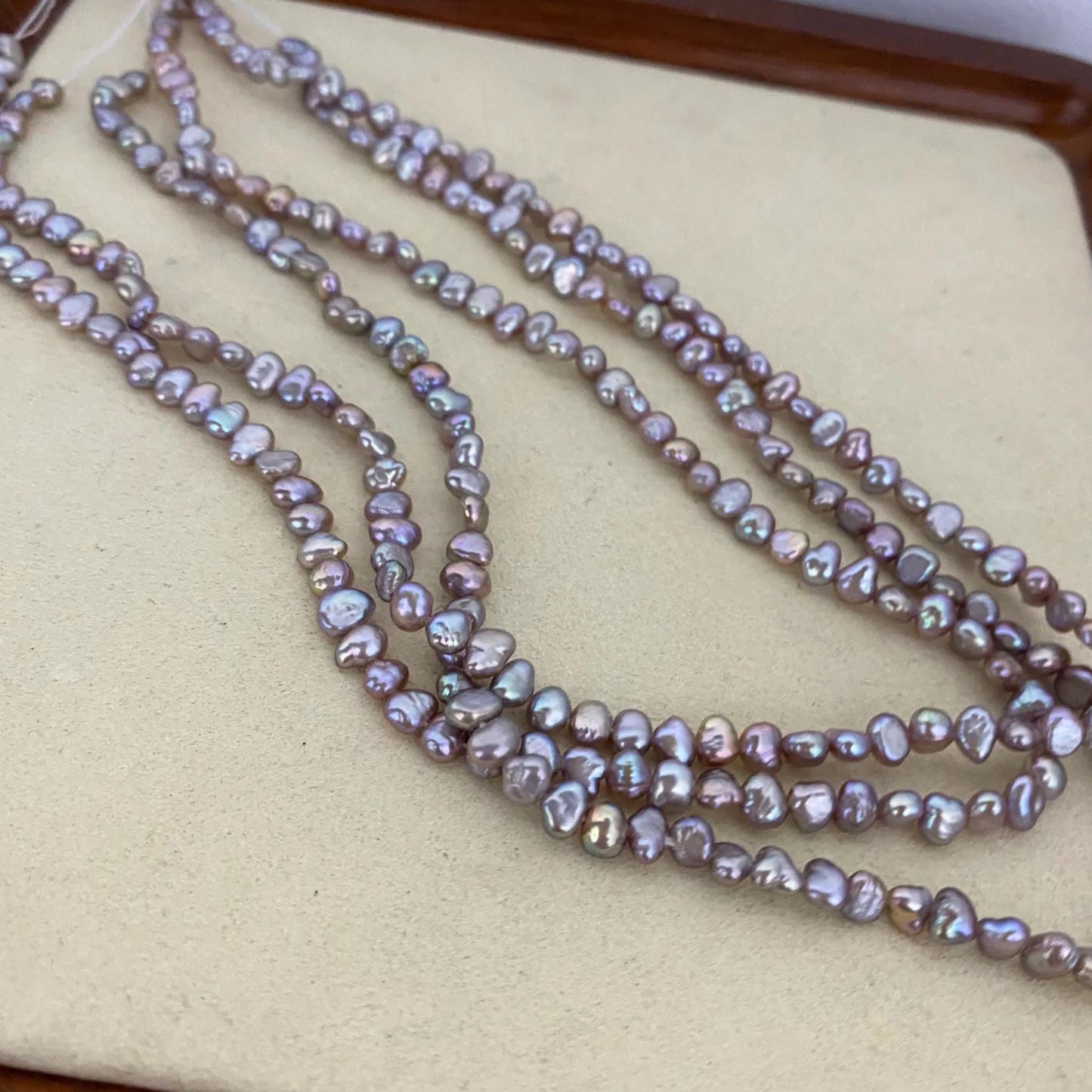 Elektroplattierte Barockperlen in Lila, Unregelmäßige Süßwasserperlen für DIY Schmuck, Bastelperlen, Chunky Nugget Look