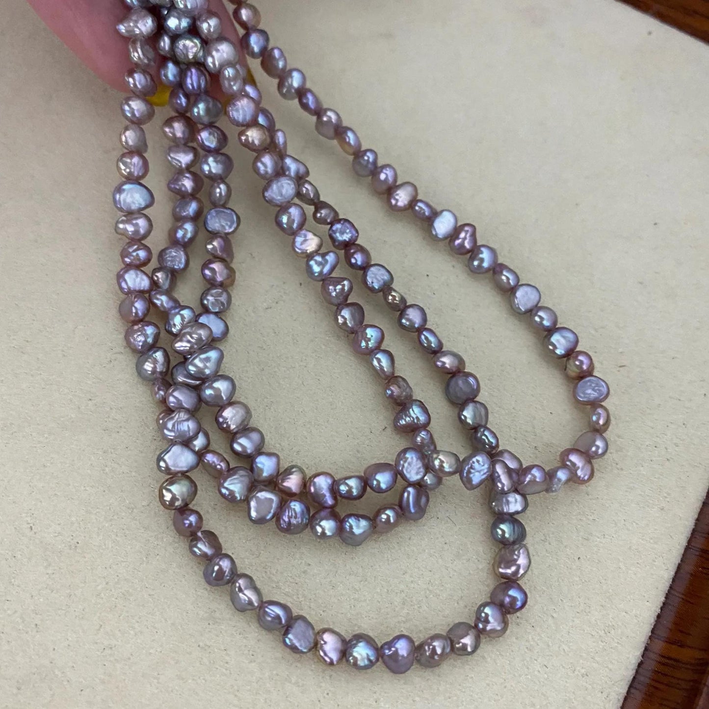 Elektroplattierte Barockperlen in Lila, Unregelmäßige Süßwasserperlen für DIY Schmuck, Bastelperlen, Chunky Nugget Look