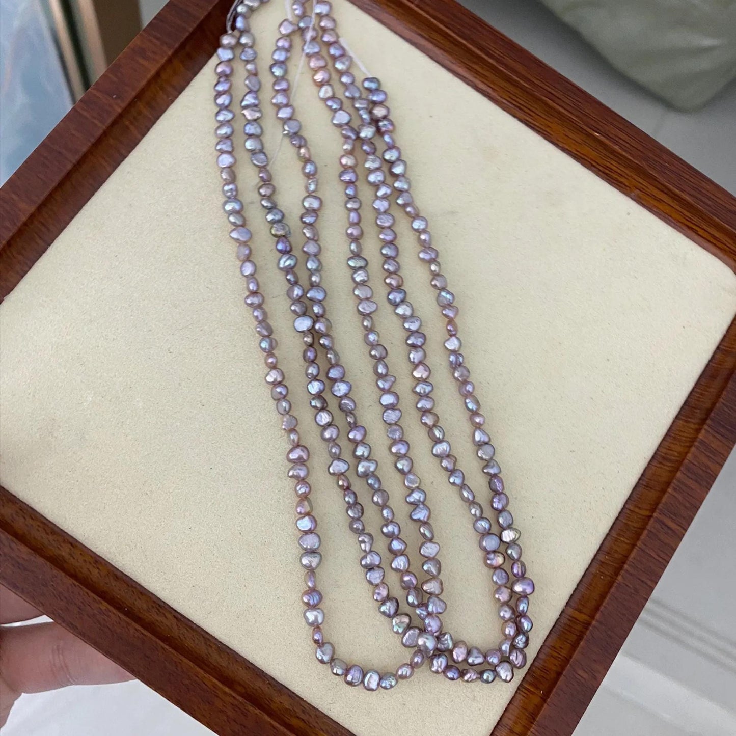 Elektroplattierte Barockperlen in Lila, Unregelmäßige Süßwasserperlen für DIY Schmuck, Bastelperlen, Chunky Nugget Look