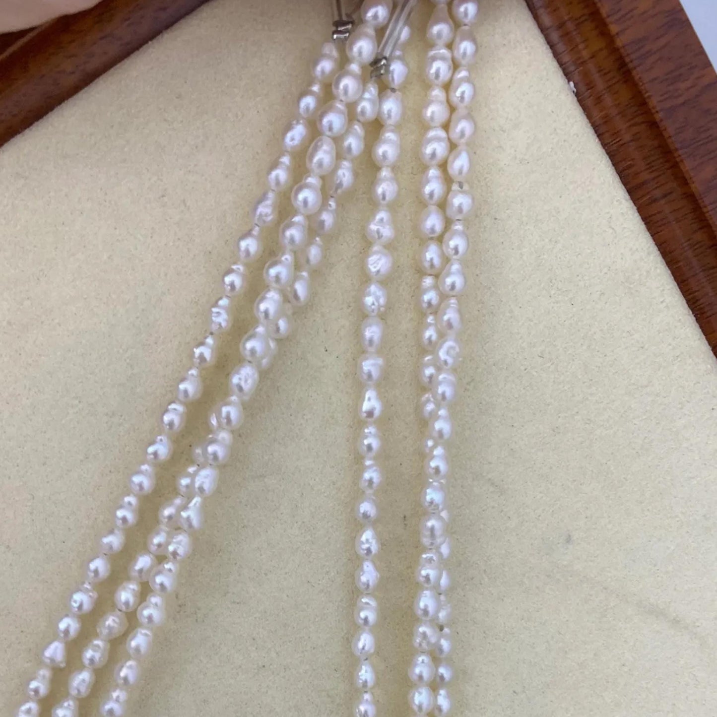 Natural Irregular White Freshwater Pearls for Jewelry Making, Teardrop Loose Beads for Boho Wedding Necklace Bracelet Craft DIY Supply