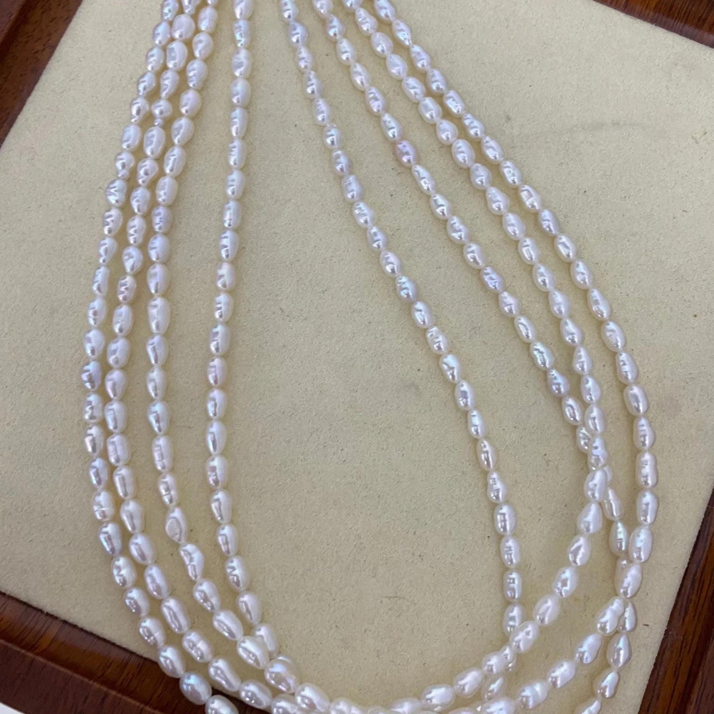Natural White Freshwater Pearl Beads for Jewelry Making DIY Craft, Irregular Baroque Loose Pearls, Rice Shape, Small Oval Gemstone Beads