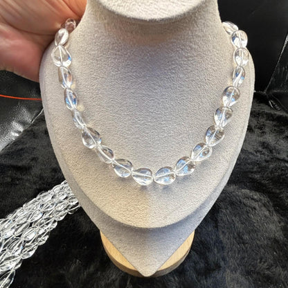 Natürliche klare Quarz-Tropfenperlen – Polierte Kristallperlen für DIY-Schmuck, Ohrringe, Ketten & Armbänder, Tropfenform ca. 11×16mm