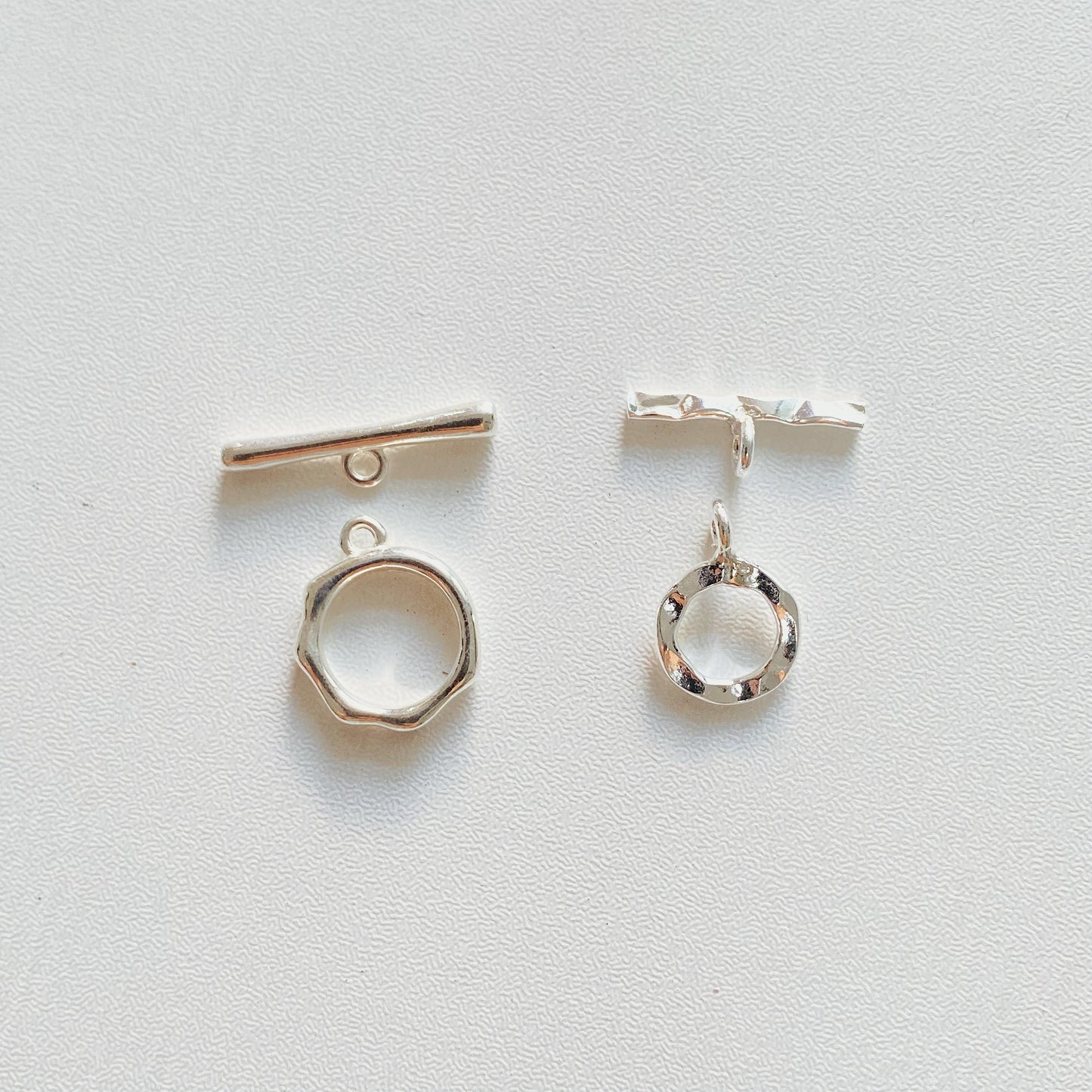 S925 Silber Knebelverschluss Set, Schmuckverschluss für DIY Schmuckherstellung, Armband und Halskette Zubehör, Geschenk für Bastler