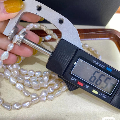 Natürliche barocke Süßwasserperlen, unregelmäßige Perlenstränge für DIY Schmuck, weiß glänzend, große Nuggets, seitlich gebohrt