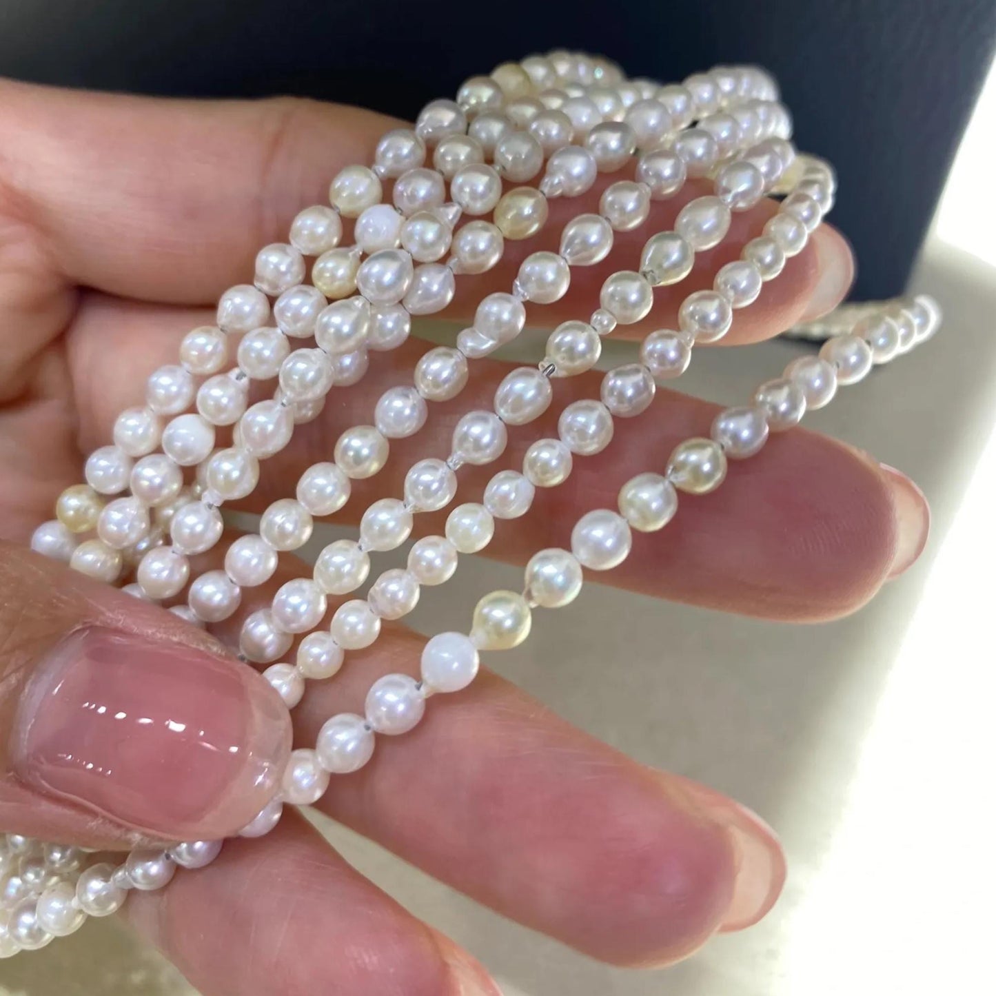 Handgefertigte Perlen aus natürlichen weißen Süßwasserperlen, lose unregelmäßige Barockperlen für DIY Schmuck, Halsketten und Armbänder