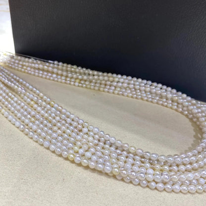 Handgefertigte Perlen aus natürlichen weißen Süßwasserperlen, lose unregelmäßige Barockperlen für DIY Schmuck, Halsketten und Armbänder