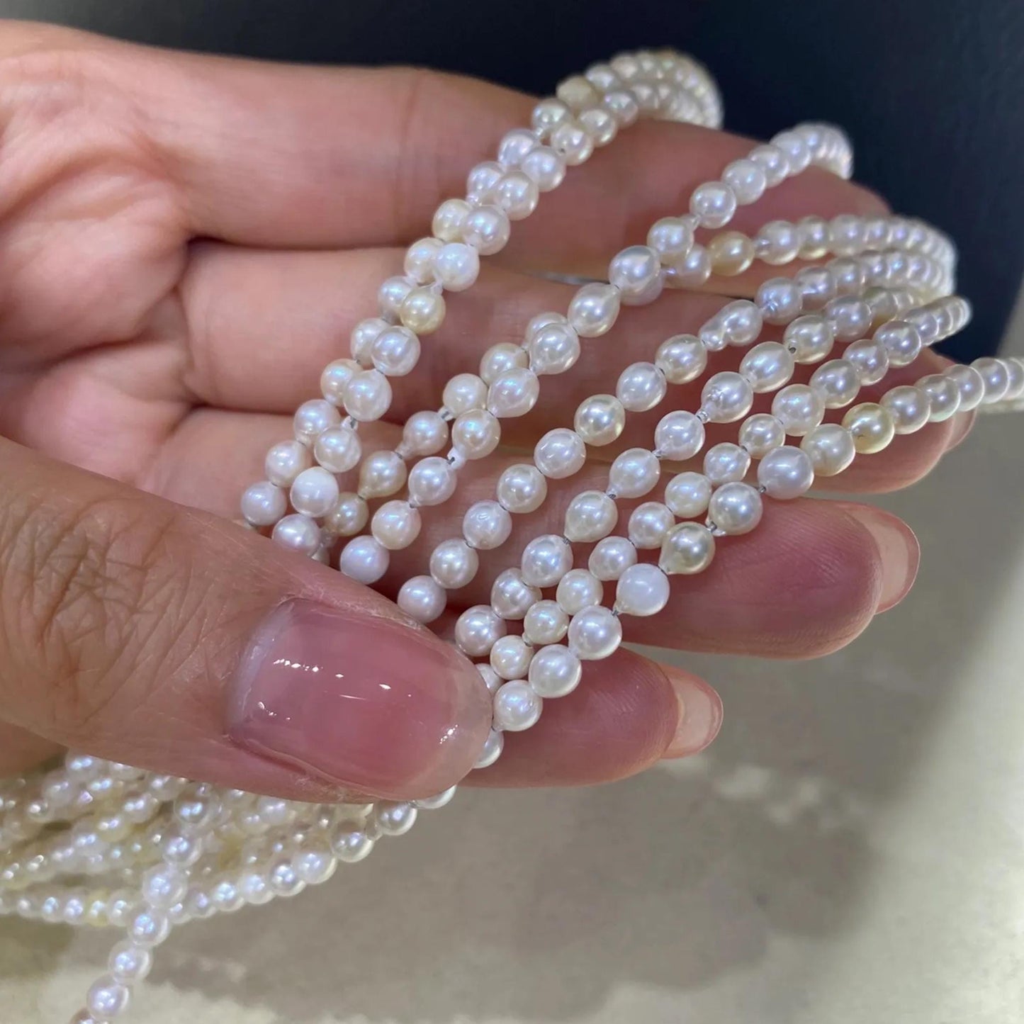 Handgefertigte Perlen aus natürlichen weißen Süßwasserperlen, lose unregelmäßige Barockperlen für DIY Schmuck, Halsketten und Armbänder