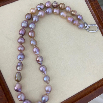 Handgemachte Irreguläre Rosa Süßwasserperlen Strang, Natürliche Barockperlen für Schmuckherstellung, DIY Armband Halskette Ohrringe, 44.5cm