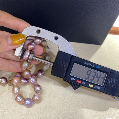 Handgemachte Irreguläre Rosa Süßwasserperlen Strang, Natürliche Barockperlen für Schmuckherstellung, DIY Armband Halskette Ohrringe, 44.5cm