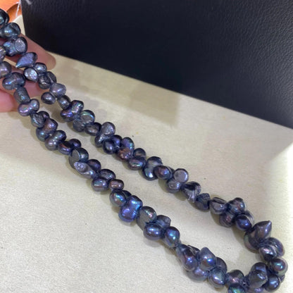 Handgemachte Irreguläre Lila Süßwasserperlen Strang, Natürliche Barockperlen für Schmuckherstellung, DIY Armband Halskette Ohrringe