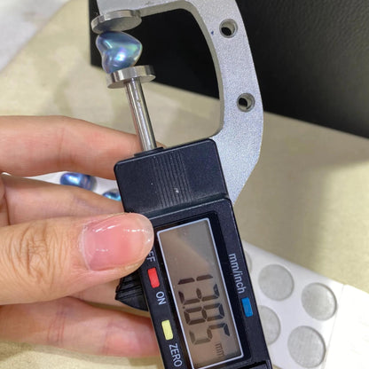 Herz Barockperlen blau Süßwasserperlen, romantische DIY Schmuckperlen für Anhänger, Ohrringe, Halsketten, ca. 13mm handgemacht