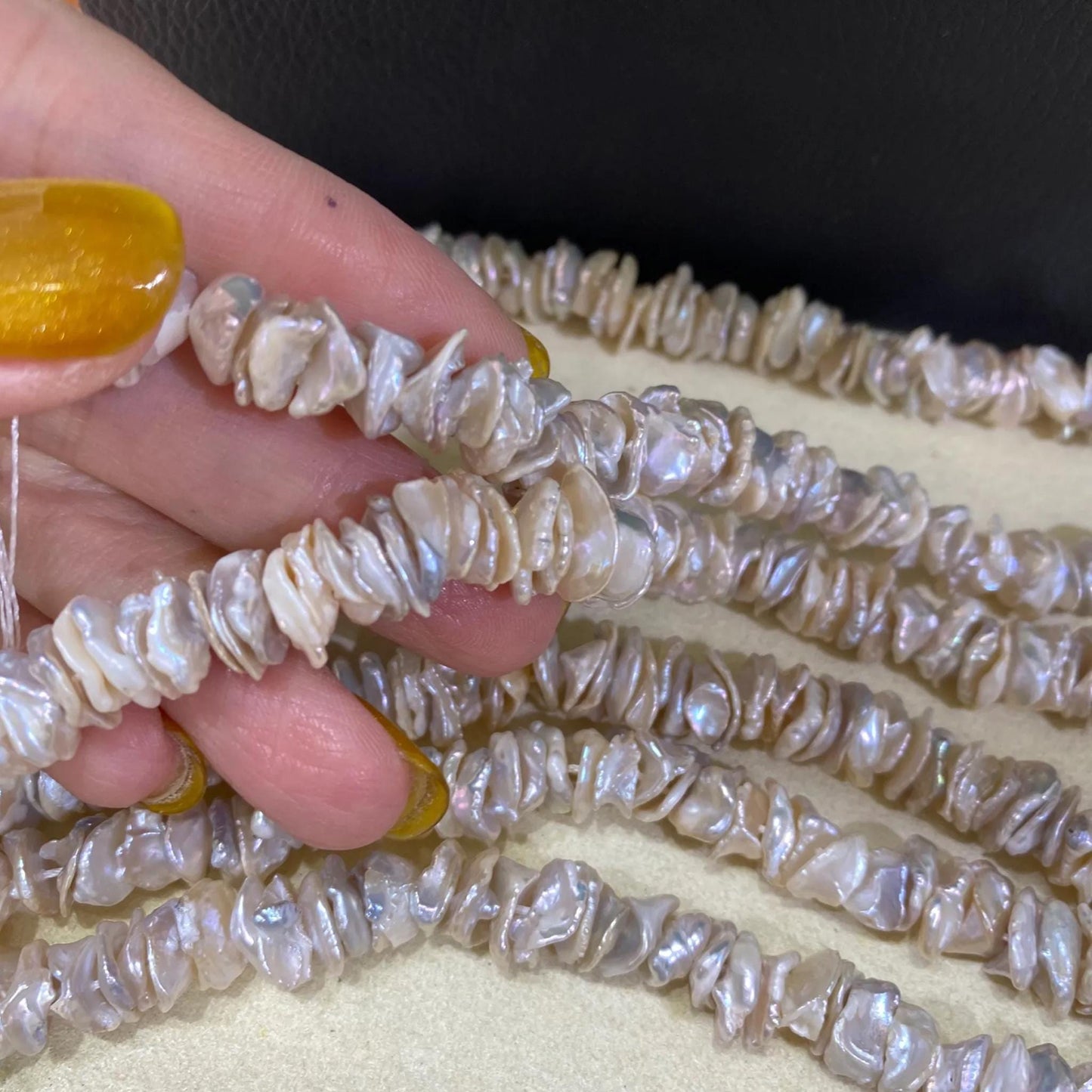 Natürliche barocke Süßwasserperlen DIY Schmuckperlen handgemacht für Armband Halskette Ohrringe Petal Form Perlen Chunky Nugget