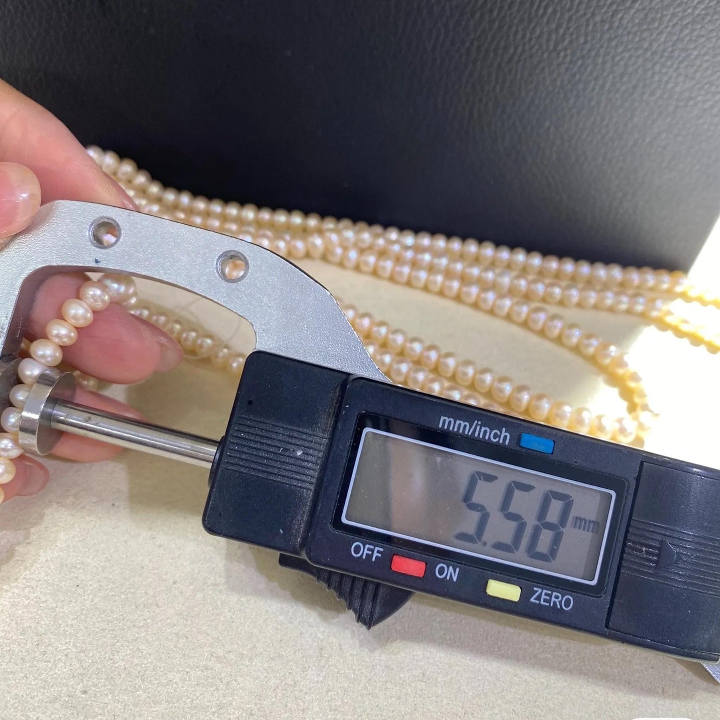 Pfirsichfarbene Süßwasserperlen Strang für DIY Schmuck, handgemachte Perlenkette, Near Round Perlen für Hochzeit oder Geschenke